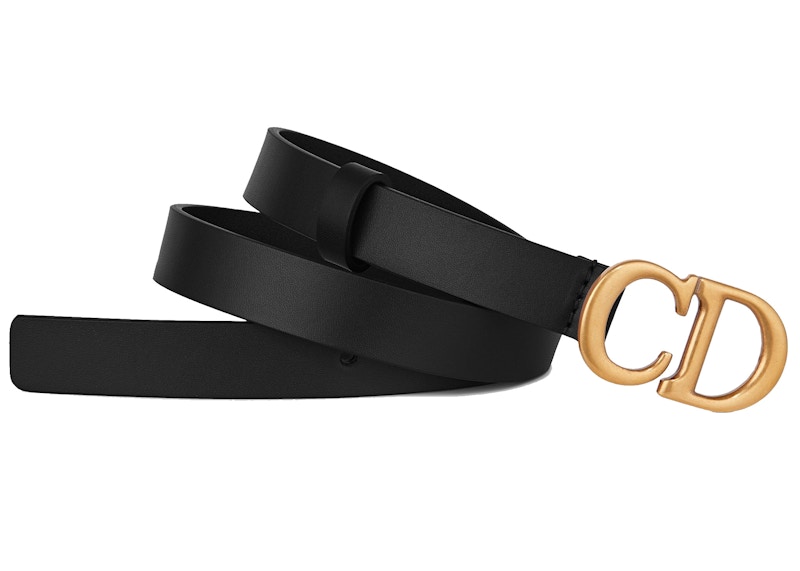 Order 디올 새들 벨트 송아지 가죽 20 MM 블랙