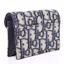 Order Dior Saddle Card Holder Oblique Blue