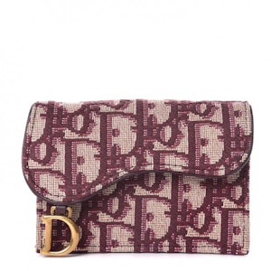 Dior Saddle Pemegang Kartu Oblique Burgundy Buy Dior Saddle Pemegang Kartu Oblique Burgundy