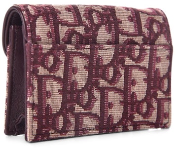 Dior Saddle Pemegang Kartu Oblique Burgundy Order Dior Saddle Pemegang Kartu Oblique Burgundy