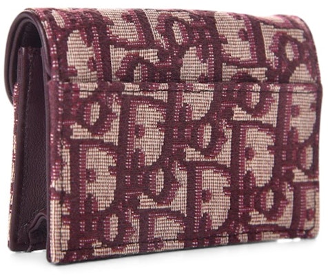 Dior Saddle Card Holder Oblique Burgundy Order Dior Saddle Card Holder Oblique Burgundy