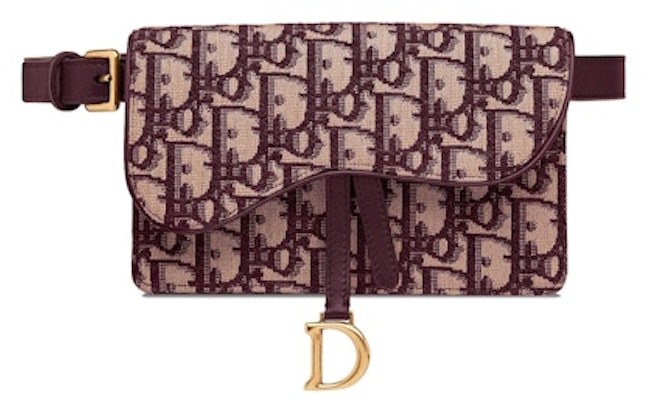 Dior Saddle Clutch Belt Oblique Burgundy Buy Dior Saddle Clutch Belt Oblique Burgundy