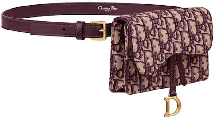 Dior Saddle Clutch Belt Oblique Burgundy Order Dior Saddle Clutch Belt Oblique Burgundy