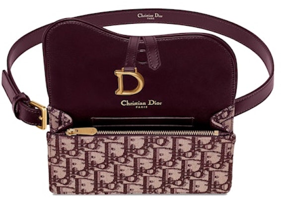 Dior Saddle Clutch Belt Oblique Burgundy Lookbook Dior Saddle Clutch Belt Oblique Burgundy