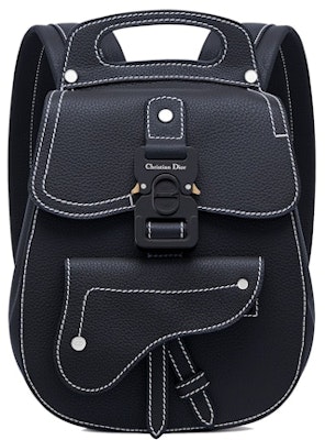 Dior Saddle Detail Backpack Grained Calfskin Small Navy Blue Buy Dior Saddle Detail Backpack Grained Calfskin Small Navy Blue