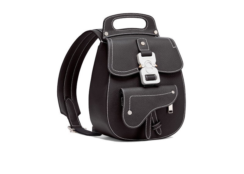 Dior Saddle Detail Backpack Grained Calfskin Small Black 圖 2