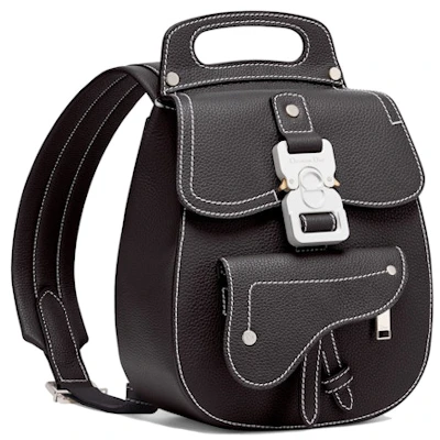 Dior Beg Galas Kecil Kulit Anak Lembu Hitam Butiran Saddle Order Dior Beg Galas Kecil Kulit Anak Lembu Hitam Butiran Saddle