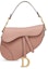 Buy Dior Saddle Grained Calfskin Medium Blush