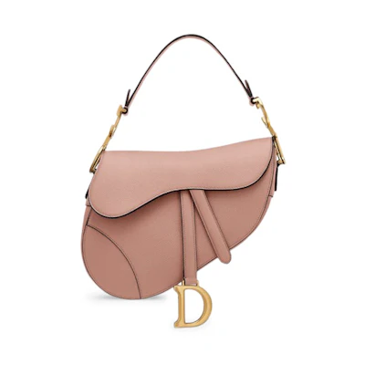 Dior Saddle Grained Calfskin Medium Blush