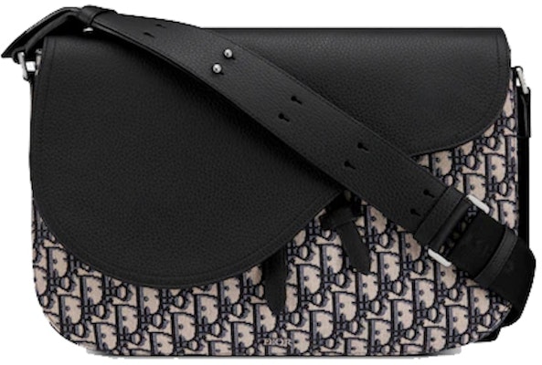 Dior Saddle Messenger Bag Large Oblique Jacquard Black Buy Dior Saddle Messenger Bag Large Oblique Jacquard Black