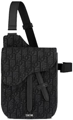 Dior Saddle Pouch Oblique Jacquard Black Buy Dior Saddle Pouch Oblique Jacquard Black