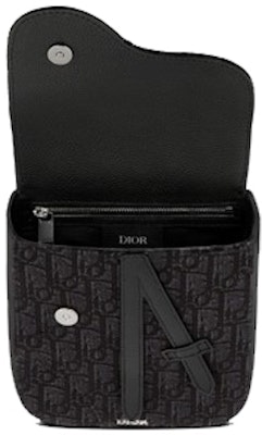 Dior Saddle Pouch Oblique Jacquard Black Lookbook Dior Saddle Pouch Oblique Jacquard Black
