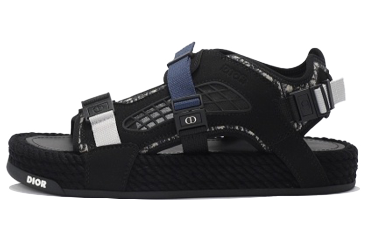 Buy Sandal Dior 'Oblique Cetakan Hitam' 3SA094ZIY_965