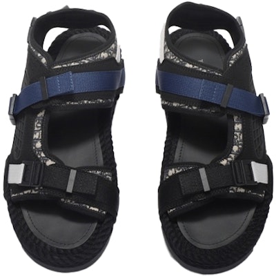 Sandal Dior 'Oblique Cetakan Hitam' 3SA094ZIY_965 Shop Sandal Dior 'Oblique Cetakan Hitam' 3SA094ZIY_965