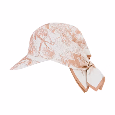 Dior Sauvage Toile de Jouy Silk Sun Hat Rose Pink. 21JOU150I602-C420