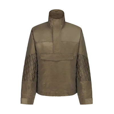 DIOR Seasonal New Logo Stand Collar Jacket Beige-Brown. 193C402A5149-C181
