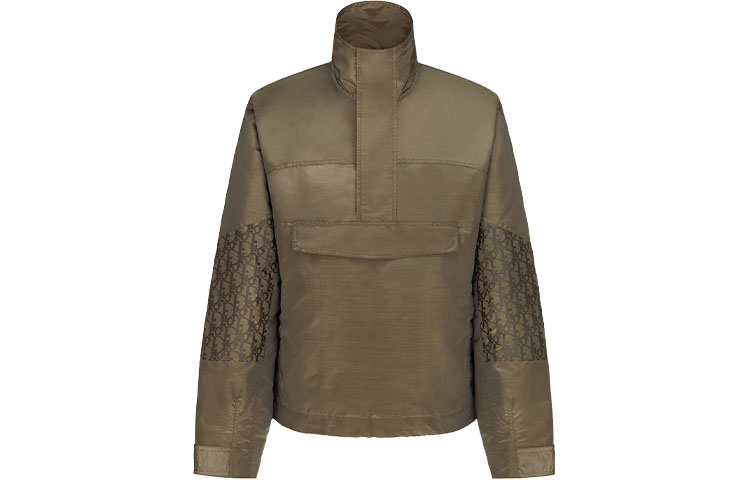 DIOR Seasonal New Logo Stand Collar Jacket Beige-Brown. 193C402A5149-C181 圖 2