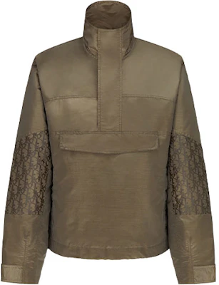 DIOR Seasonal New Logo Stand Collar Jacket Beige-Brown. 193C402A5149-C181 Order DIOR Seasonal New Logo Stand Collar Jacket Beige-Brown. 193C402A5149-C181