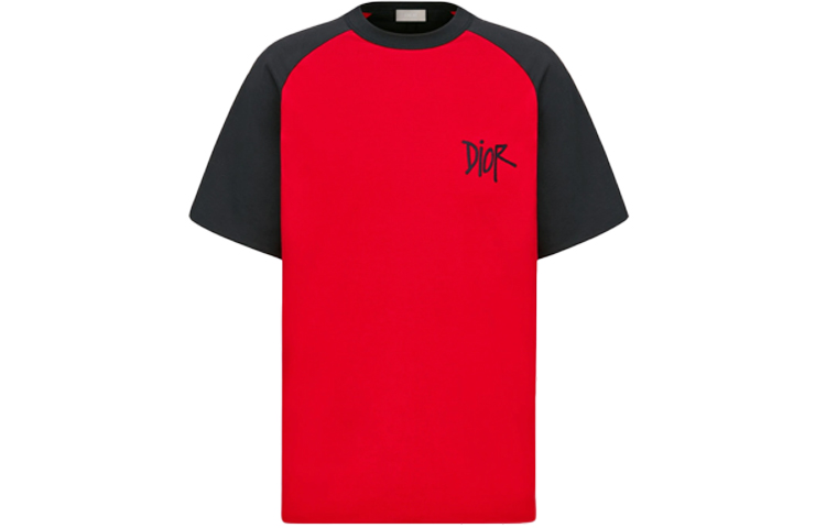 DIOR Seasonal Red Reversible Logo Crew Neck T-Shirt 183J654A0677-C583 圖 2