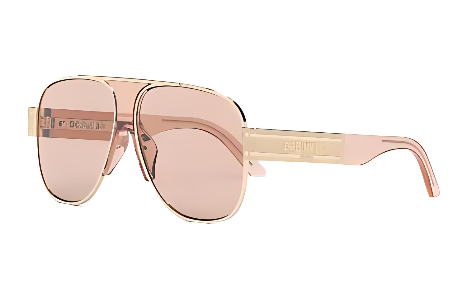 Dior Signature A3U Pink Aviator Square Sunglasses. DSGTA3UXR-B0L0