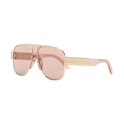 Dior Signature A3U Pink Aviator Square Sunglasses. DSGTA3UXR-B0L0