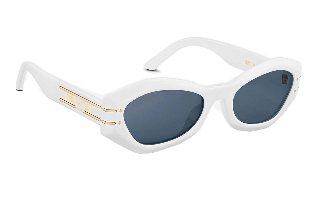 Dior Signature B1U Irregular White Sunglasses. DSGTB1UXR-50B0 圖 6