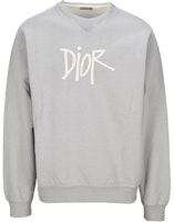 DIOR Signature Graffiti Print Oversized Sweatshirt Grey 033J604B-0531-800 DIOR Signature Graffiti Print Oversized Sweatshirt Grey 033J604B-0531-800