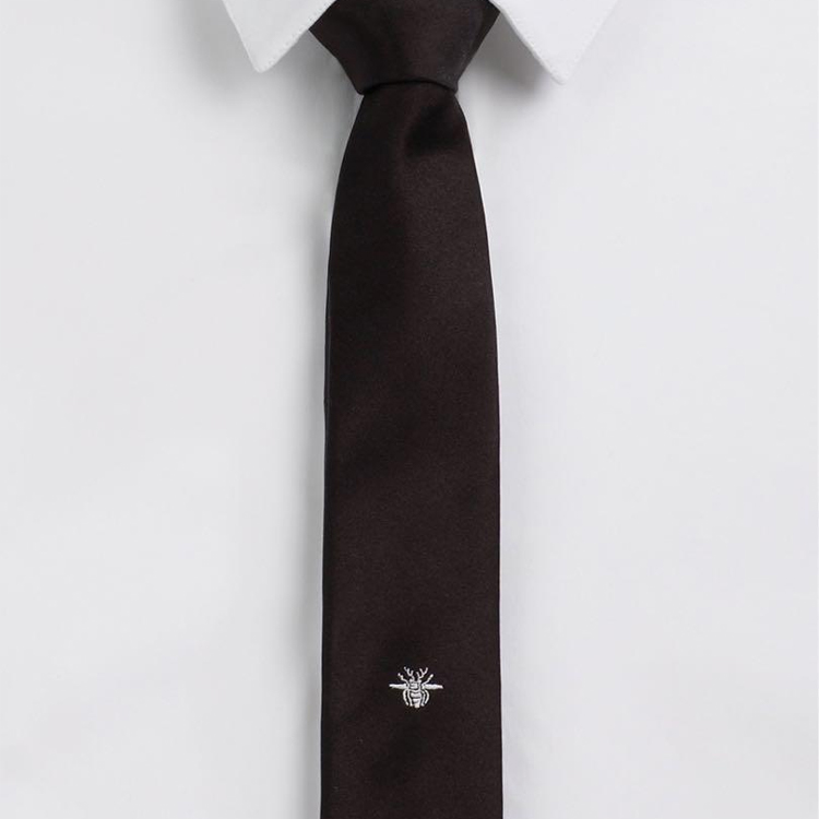 DIOR Silk Tie with Embroidered Bee Design 01C1046A0272-C980 圖 3