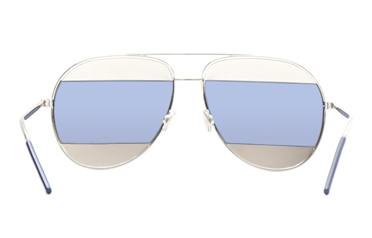 Dior Silver Aviator Sunglasses with Mirrored Lens. DIORSPLIT1010/3J5914 圖 5