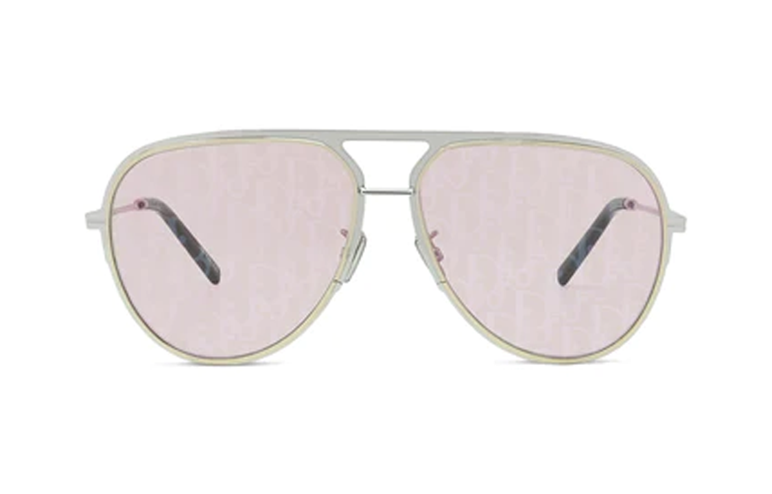 DIOR Silver Metal Aviator Sunglasses Unisex with Spliced Design. DIORESSENTIALA2UF0E8 圖 3