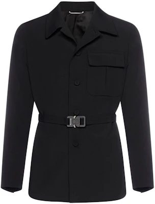 DIOR シングルブレスト ベルト付きジャケット ユニセックス ブラック 193C242A5173-900 Buy DIOR シングルブレスト ベルト付きジャケット ユニセックス ブラック 193C242A5173-900