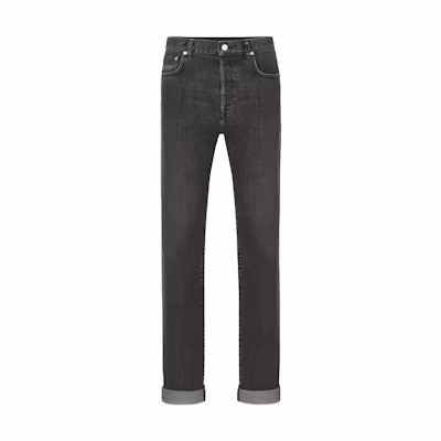 DIOR Slim Fit Grey Jeans with Contrast Stitching. 193DS00B218X-C830