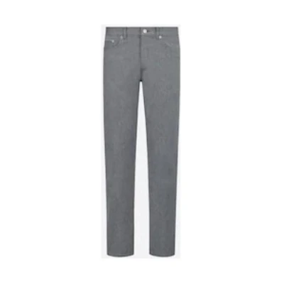 DIOR Slim Fit Mid-Waist Zipper Denim Jeans - Seasonal New Arrival 193D011FY514-C888