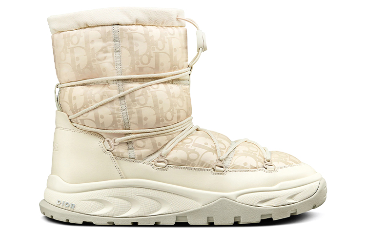 Lookbook DIOR 迪奧 Snow小牛皮保暖防滑雪地靴 灰白色