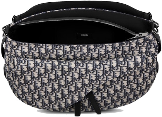 Dior Soft Saddle Bag Oblique Jacquard Beige/Black Order Dior Soft Saddle Bag Oblique Jacquard Beige/Black