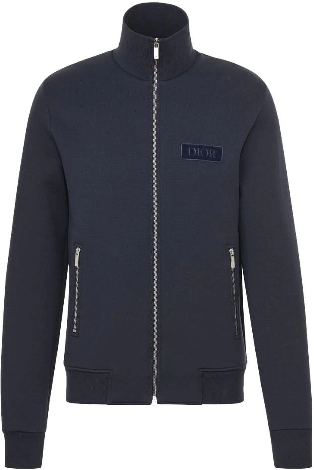 dior-solid-color-velvet-logo-zip-up-jacket-blue-013-j201-a0571-c540
