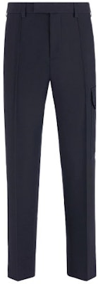 DIOR Seluar Kasual Pleated Straight-Leg Biru Navy Gelap. 213C154A5464-C540 Order DIOR Seluar Kasual Pleated Straight-Leg Biru Navy Gelap. 213C154A5464-C540