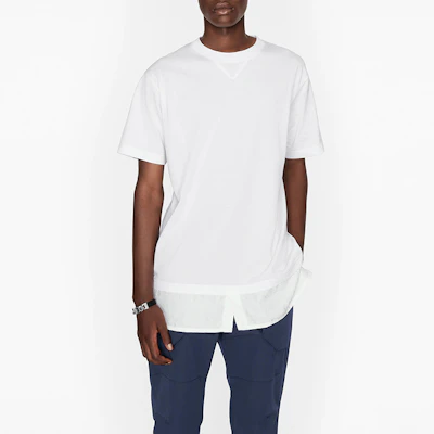 DIOR ホワイト クルーネック 半袖 Tシャツ 113J632A0677-C080 Purchase DIOR ホワイト クルーネック 半袖 Tシャツ 113J632A0677-C080