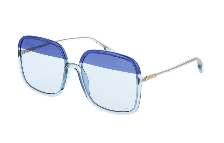 DIOR Sostellaire1 Oversized Square Sunglasses Blue Unisex Couple Style. SOSTELLAIRE1-ZX9UY