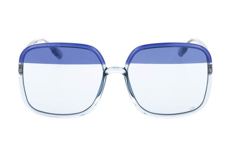 Lookbook DIOR Sostellaire1 超大方形太阳镜 蓝色男女情侣款式 SOSTELLAIRE1-ZX9UY
