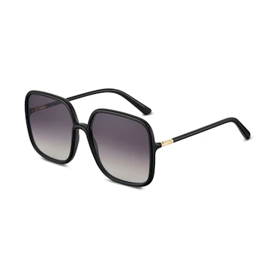 DIOR SOSTELLAIRE S1U Square Oversized Unisex Sunglasses Black DIORSOSTELLAIRE S1U-10B1