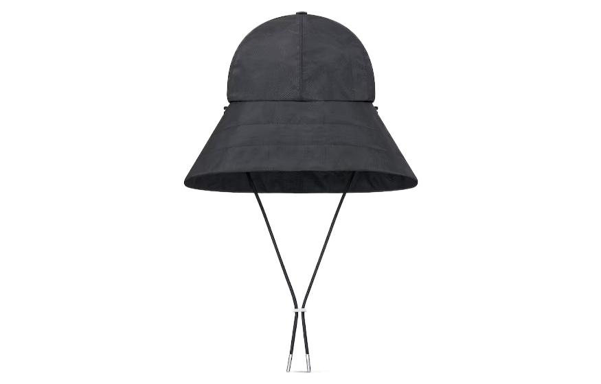Lookbook DIOR Topi Nelayan Hitam Sou''wester Drawstring Polyester Pria. 343C906A5966-C900