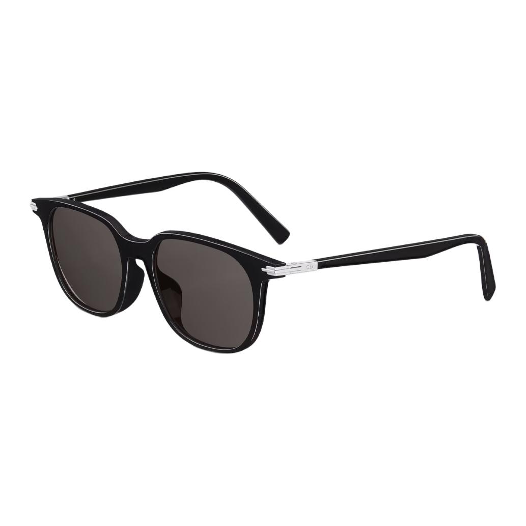 DIOR Square Sunglasses Unisex Black with Logo Temple in Bio-Acetate. DIORBLACKSUITS12F10A0