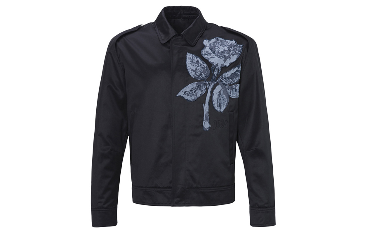 DIOR SS21 Black Floral Print Casual Jacket 013C413B-4718-988