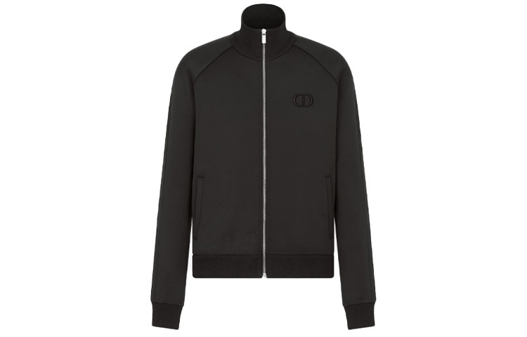 DIOR SS21 Black Solid Color Casual Sports Jacket 113J201A0631-C900