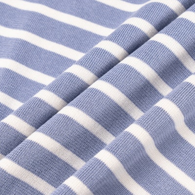 Camiseta de Tela DIOR SS21 Azul con Logo a Rayas. 183M647AT234-C570 Sizing Camiseta de Tela DIOR SS21 Azul con Logo a Rayas. 183M647AT234-C570