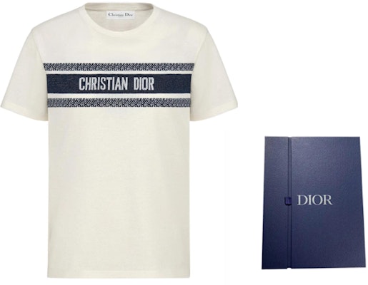 ディオール SS21 クリスチャンディオール ロゴ コットン クルーネック Tシャツ ユニセックス ホワイト 143T04A4043-X0200 Purchase ディオール SS21 クリスチャンディオール ロゴ コットン クルーネック Tシャツ ユニセックス ホワイト 143T04A4043-X0200