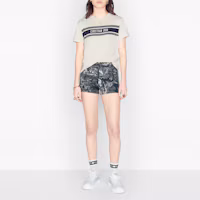 Details for DIOR SS21 Christian Dior Logo 棉質圓領T恤 男女通用 白色 143T04A4043-X0200