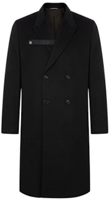 DIOR SS21 Classic Badge Button Double-Breasted Mid-Length Coat Black Men 013C302A3225-C900 Order DIOR SS21 Classic Badge Button Double-Breasted Mid-Length Coat Black Men 013C302A3225-C900