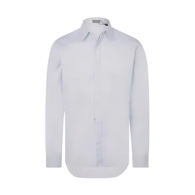 DIOR SS21 Light Blue Cotton Twill Long Sleeve Shirt 013C501A4743-C580